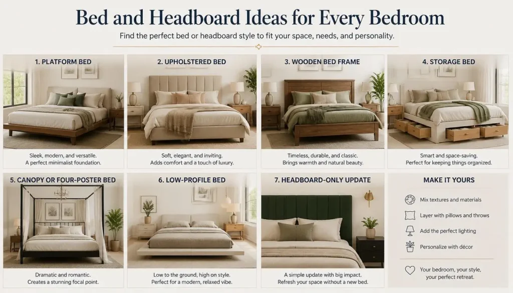 Bed and Headboard Ideas for Every Bedroom
