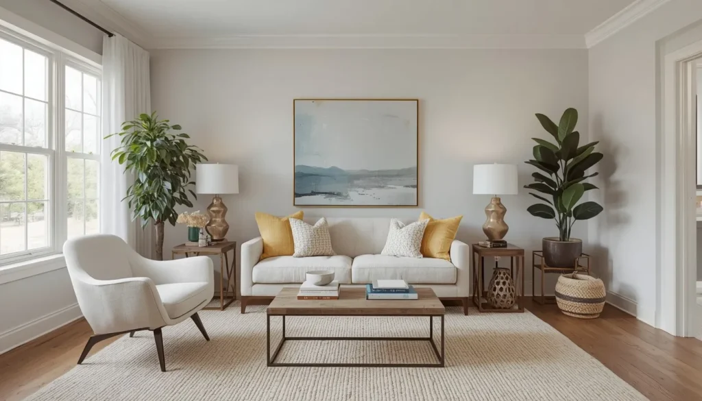 Fewer, Larger Decor Pieces