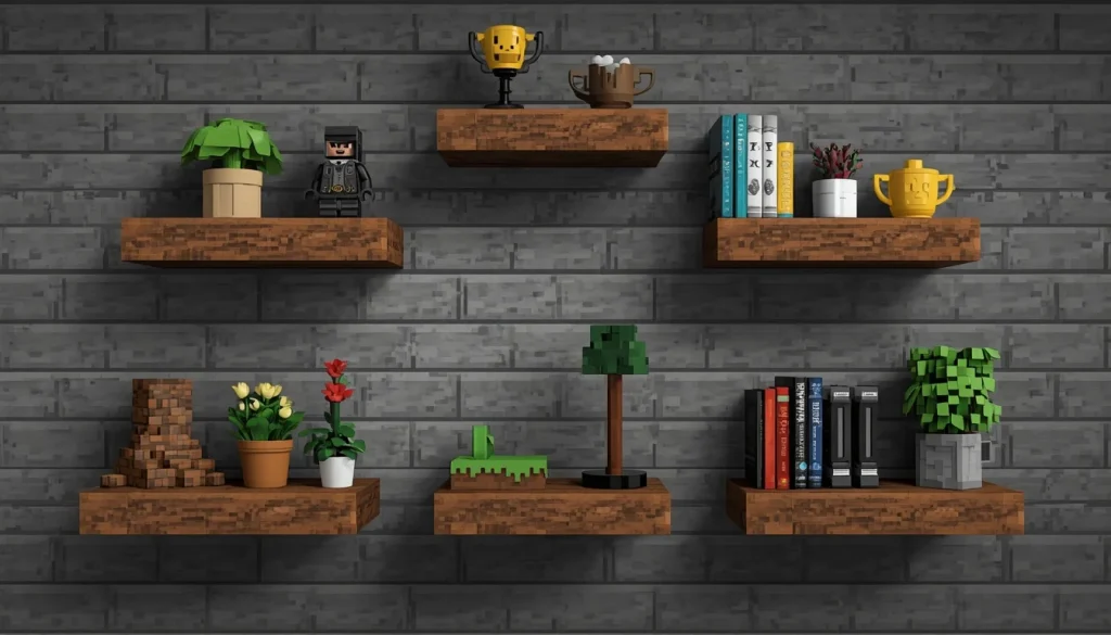 Install Floating Block Shelves