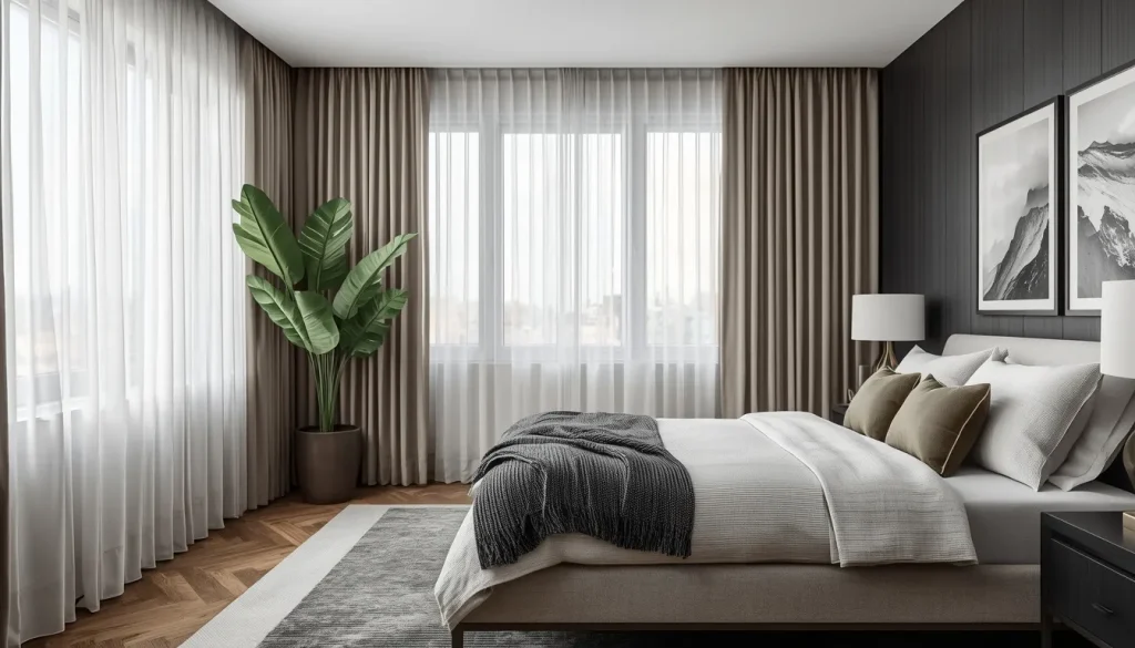 Layer Sheer Curtains with Blackout Drapes