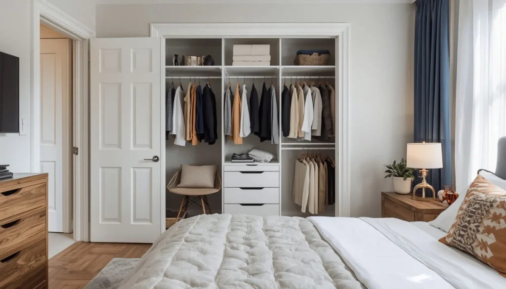 Layout for a Bedroom With a Small Closet