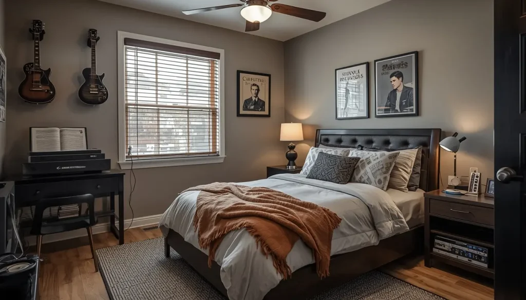 Music-Inspired Bedroom