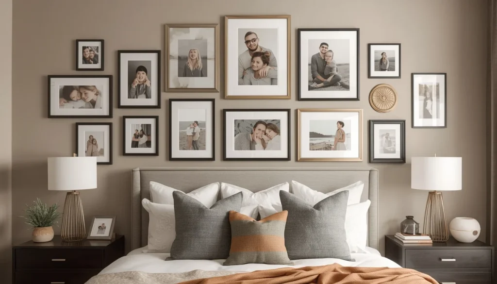 Personalized Master Bedroom Gallery Wall