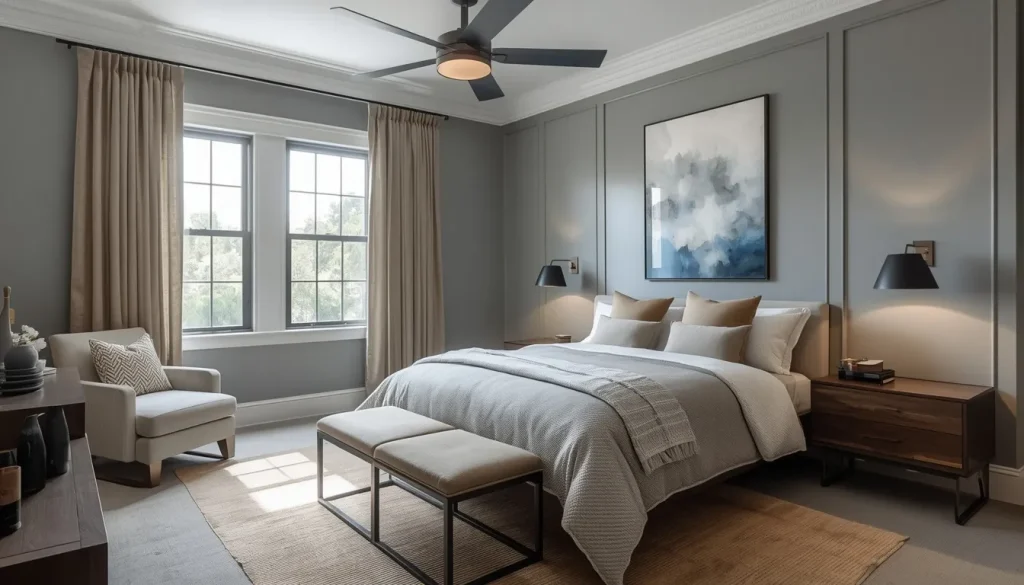 Small Masculine Bedroom Design