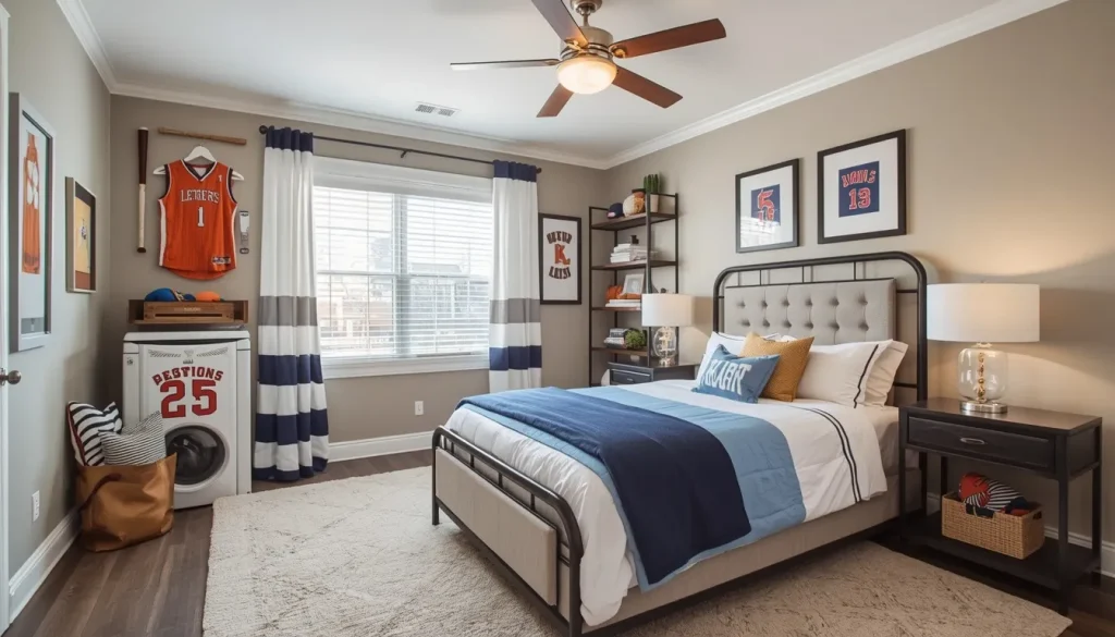 Sports-Themed Bedroom That Can Grow