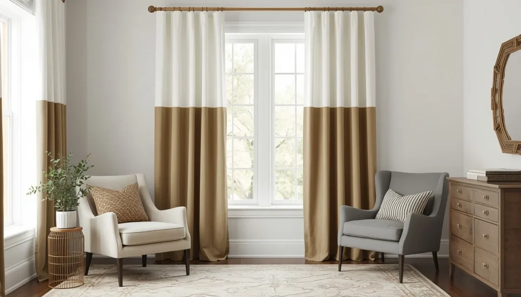 Two-Tone Curtains