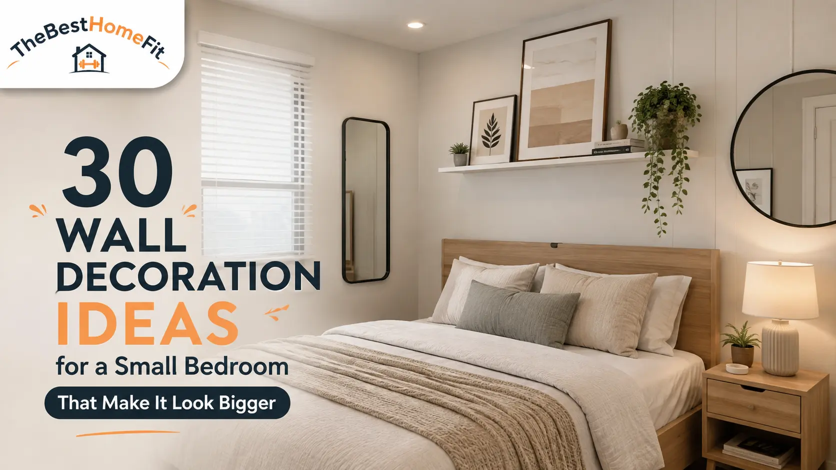 30 Wall Decoration Ideas for a Small Bedroom That Make It Look Bigger