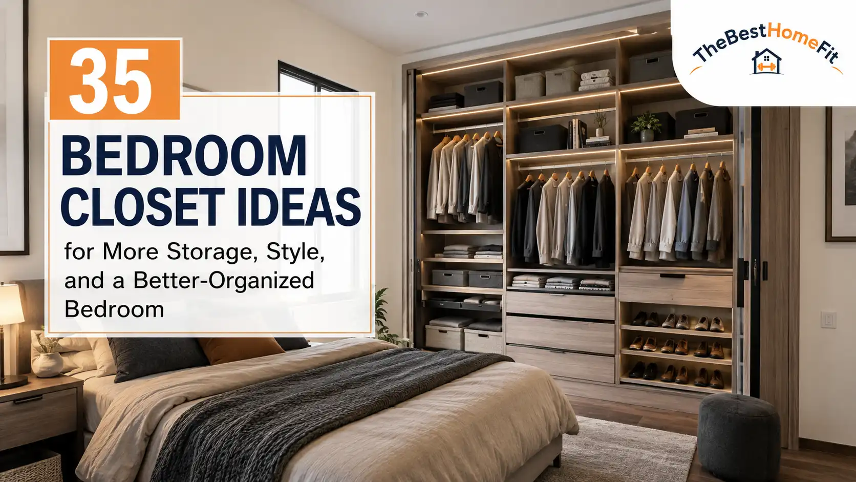 Bedroom Closet Ideas for More Storage