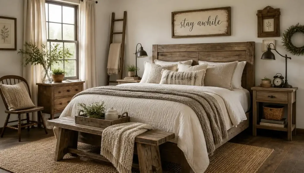 Bedroom Rustic Farmhouse Style