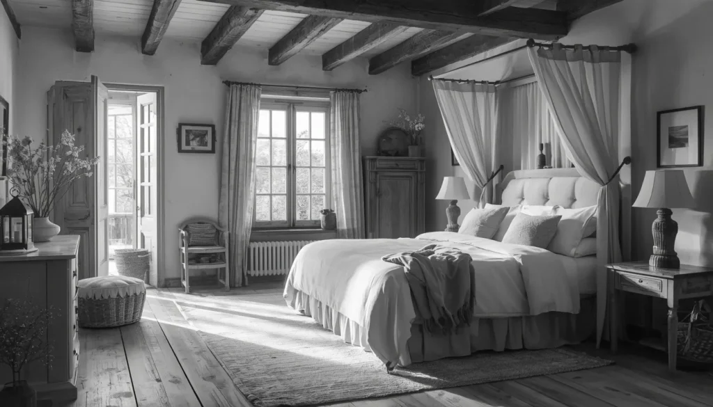 Black and White Farmhouse Bedrooms