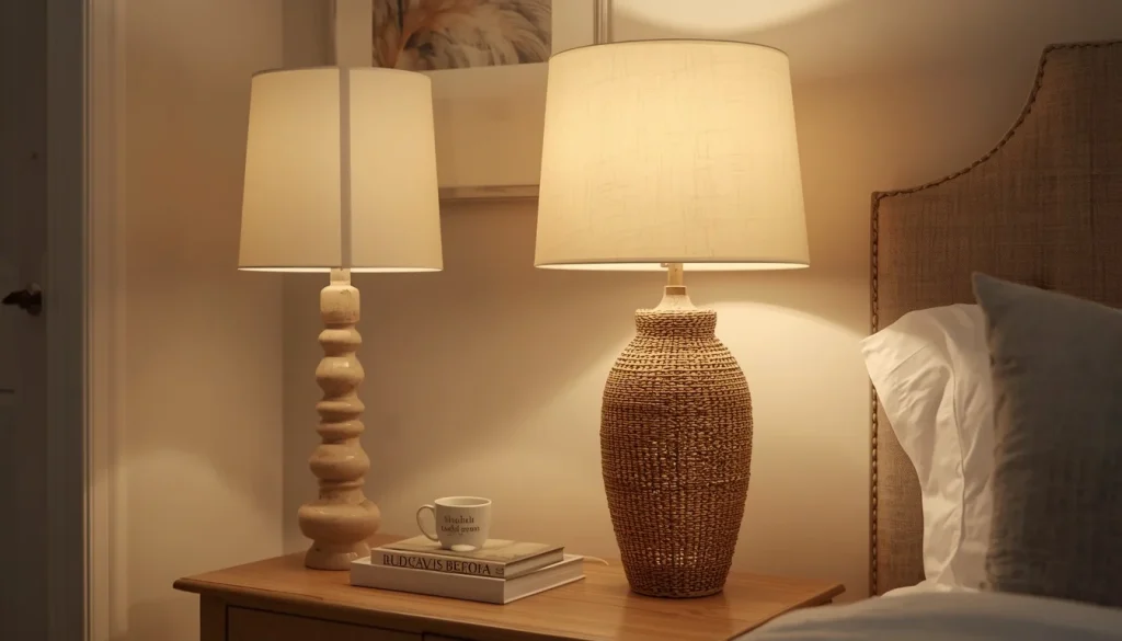 Ceramic, Glass, or Textured Lamps