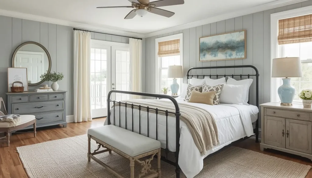 Coastal Farmhouse Bedroom