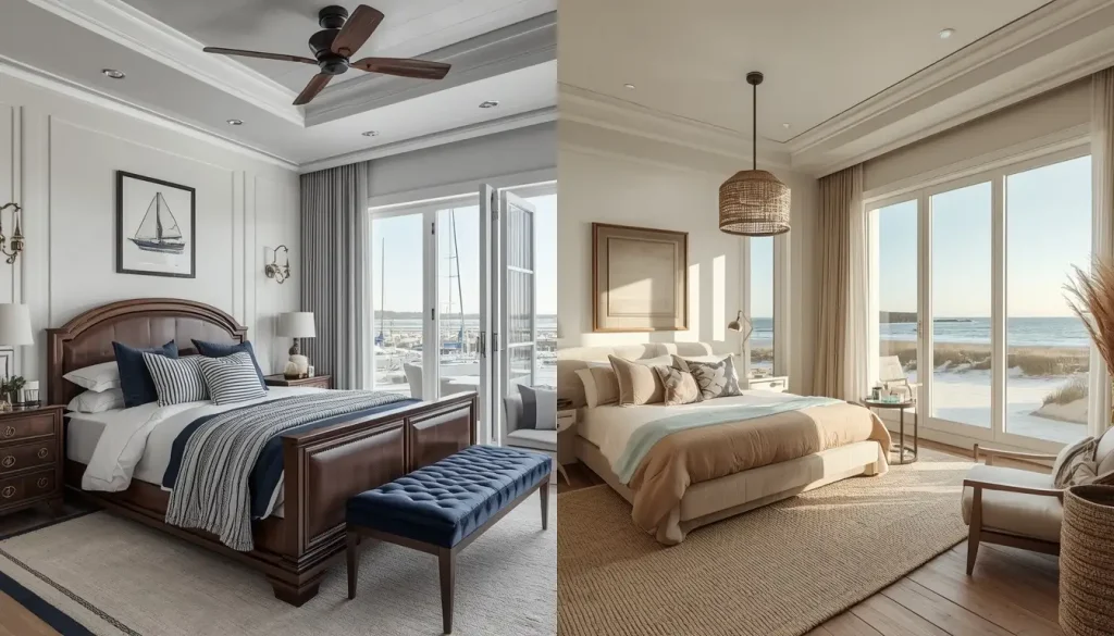 Coastal vs. Nautical Bedroom