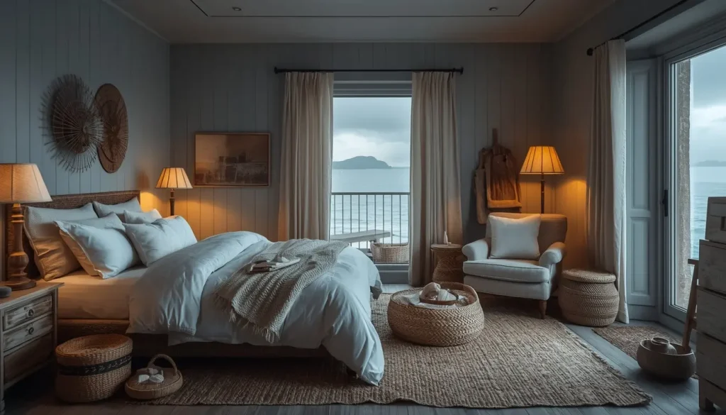 Cozy and Moody Coastal Bedroom Ideas