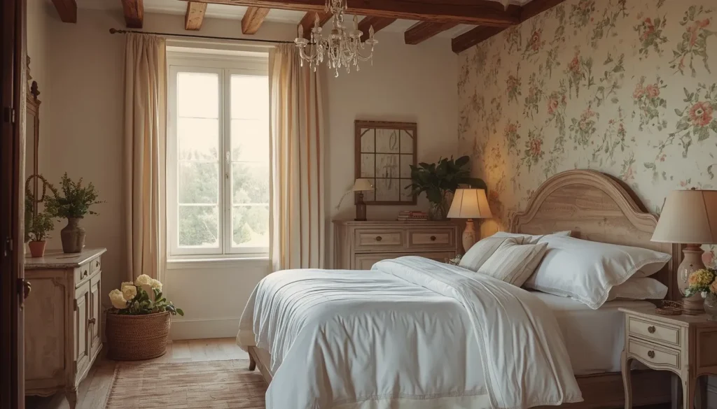 French Country Farmhouse Bedroom