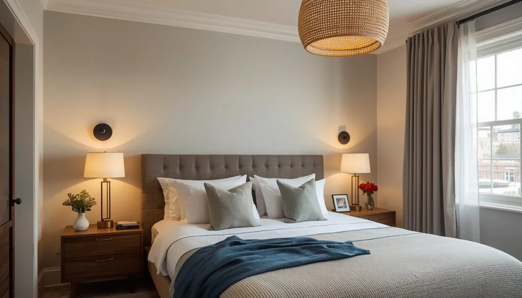 Layered Bedroom Lighting