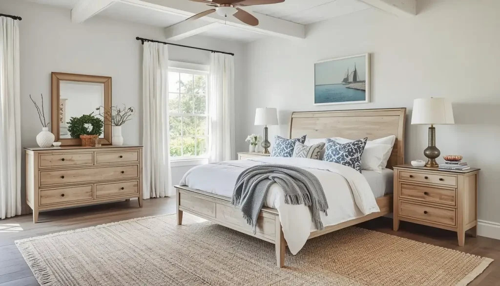 Light-Wood Bed Frame
