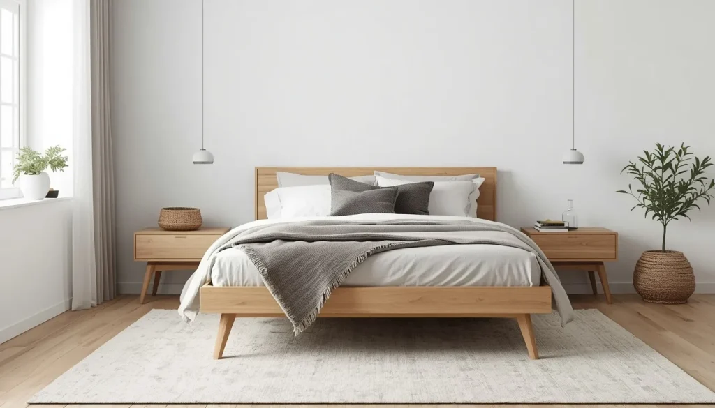 Light Wood Bed Frame