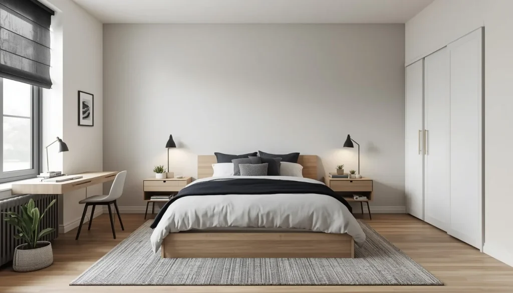 Modern Minimalist Teen Boy Bedroom
