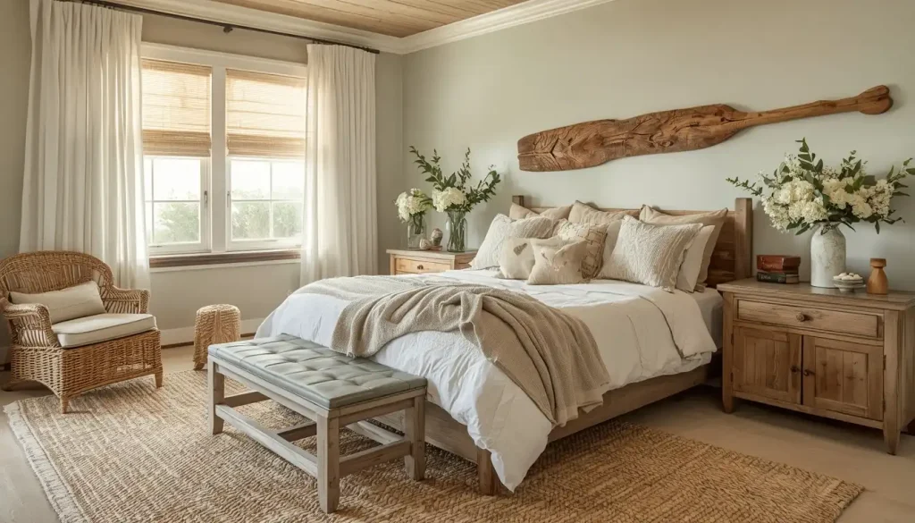Natural Textures for a Coastal Chic Bedroom
