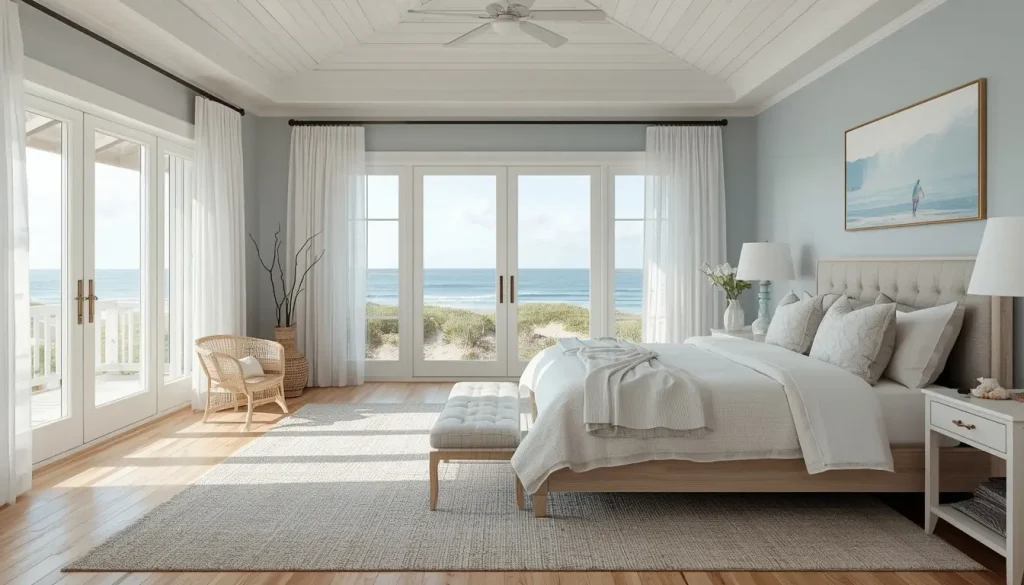 Neutral Coastal Master Bedroom Ideas
