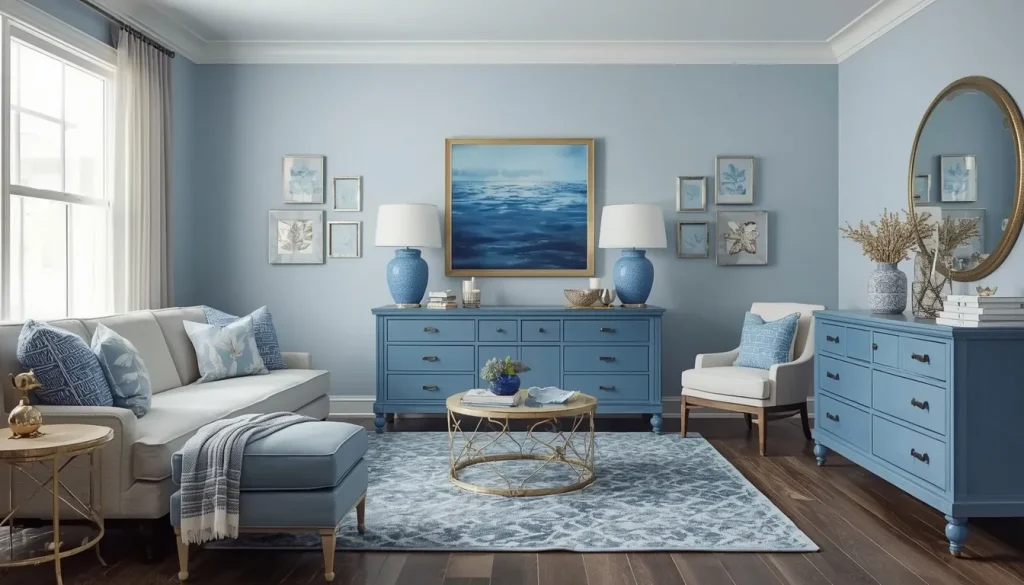 Ocean-Inspired Blue Accents