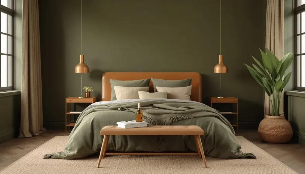 Olive Green Bedroom Ideas