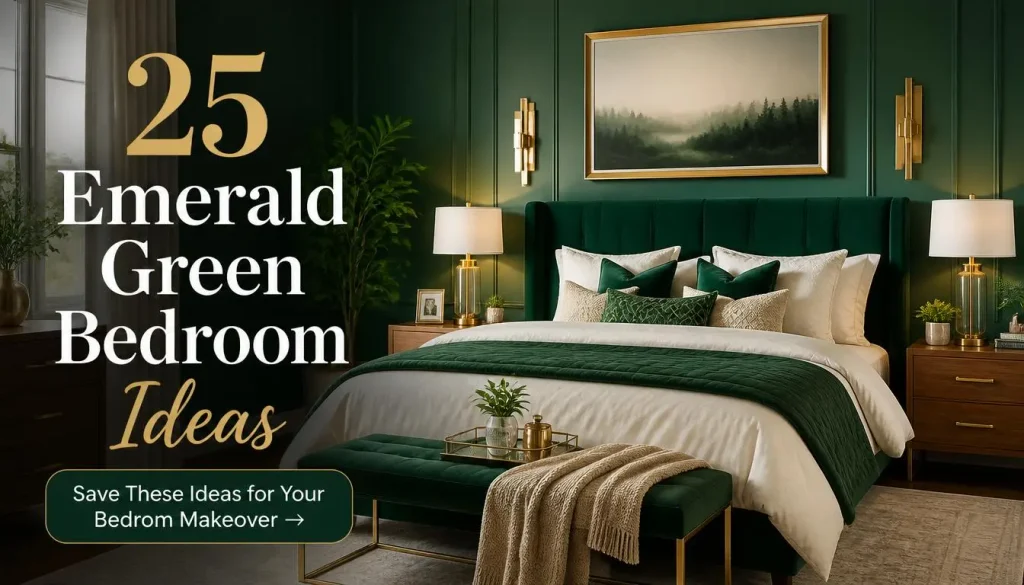 25 Emerald Green Bedroom Ideas