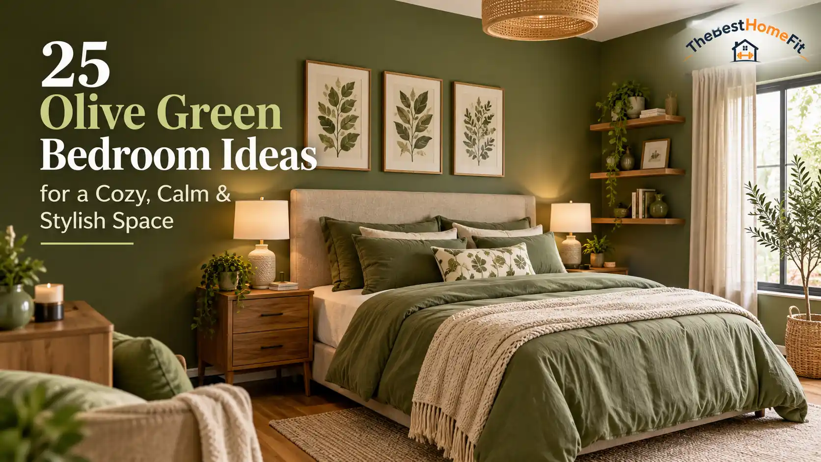 25 Olive Green Bedroom Ideas for a Cozy, Calm & Stylish Space