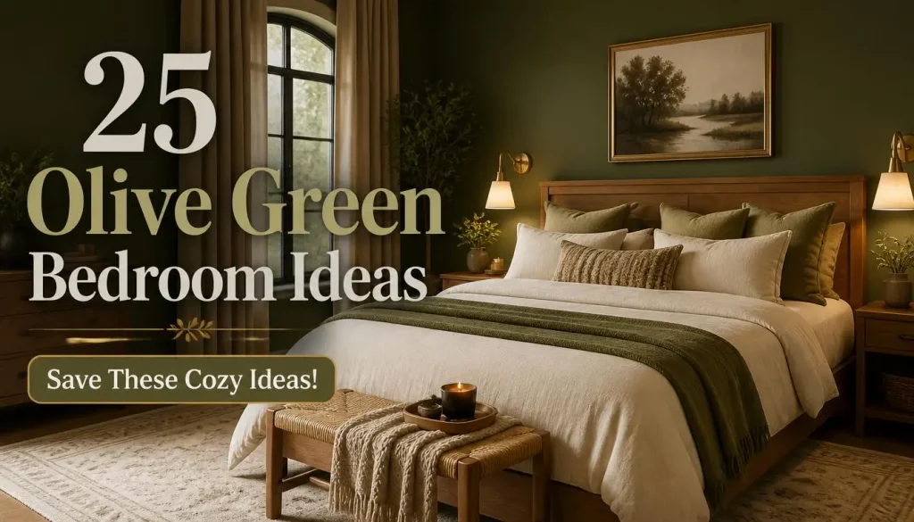 25 Olive Green Bedroom Ideas to Try
