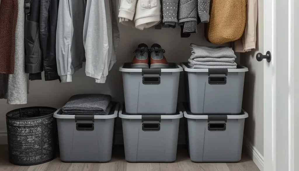 Add Stackable Storage Bins