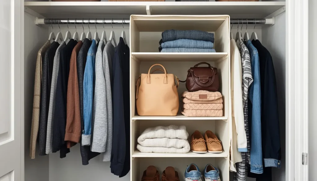 Add a Hanging Shelf Organizer