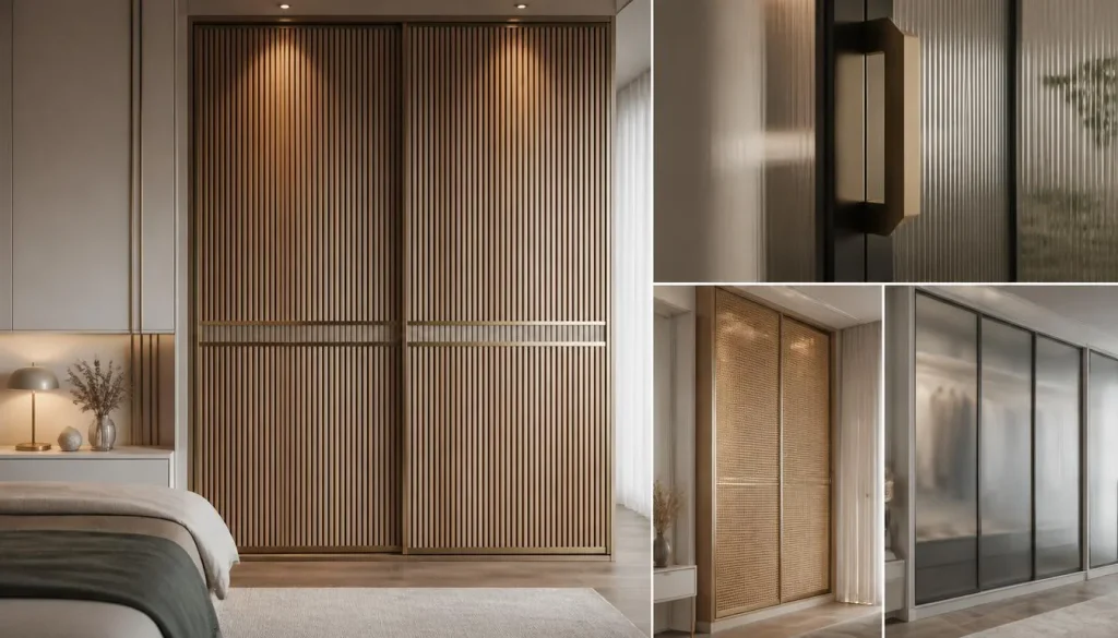 Bedroom Closet Door Ideas by Material