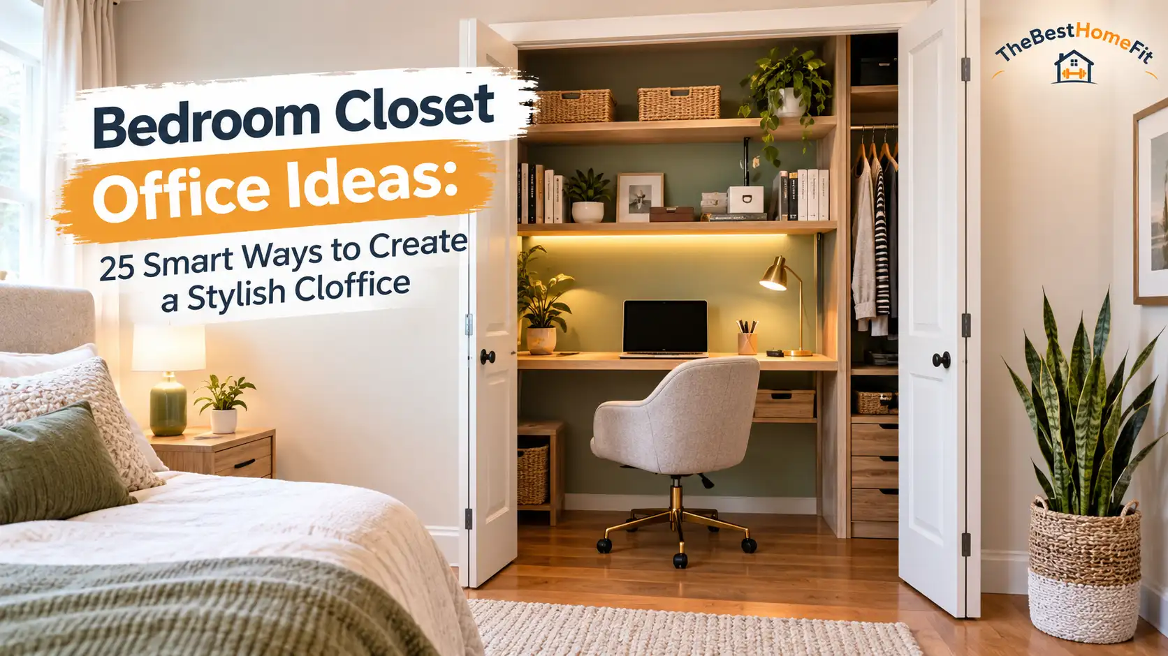 Bedroom Closet Office Ideas