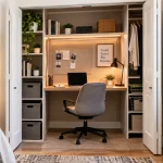 Bedroom Closet Office Ideas