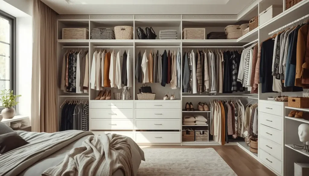 Bedroom Closet Storage Ideas for Lots of Clothes