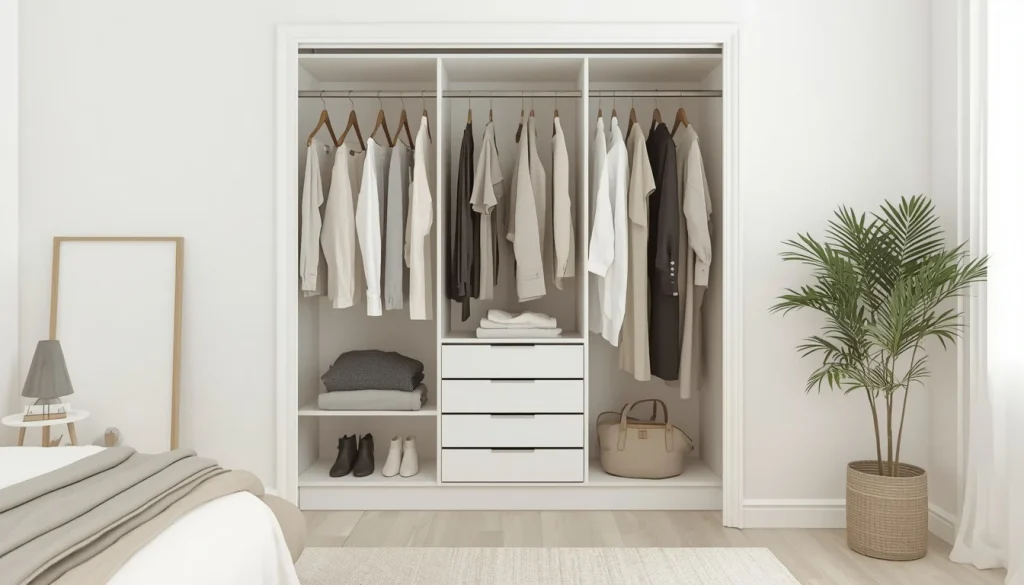 Create a Minimalist Open Wardrobe