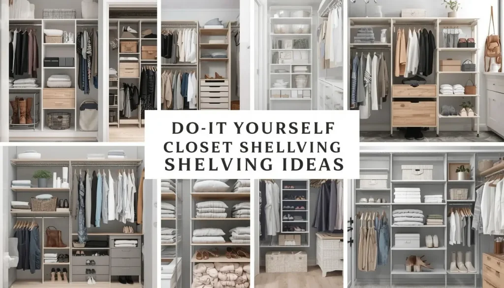 DIY Bedroom Closet Shelving Ideas