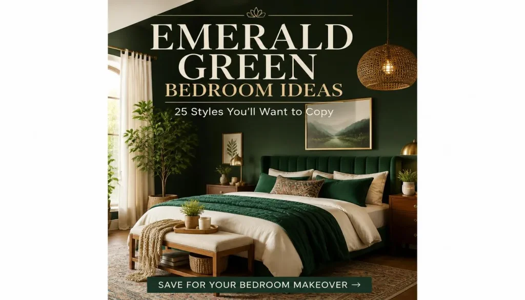 Emerald Green Bedroom Ideas for Different Interior Styles