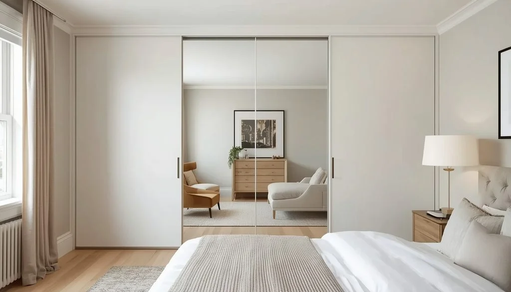 Floor-to-Ceiling Sliding Closet Doors