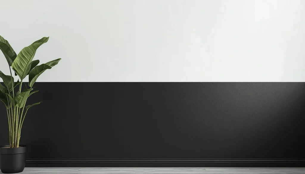 Half Black, Half White Wall