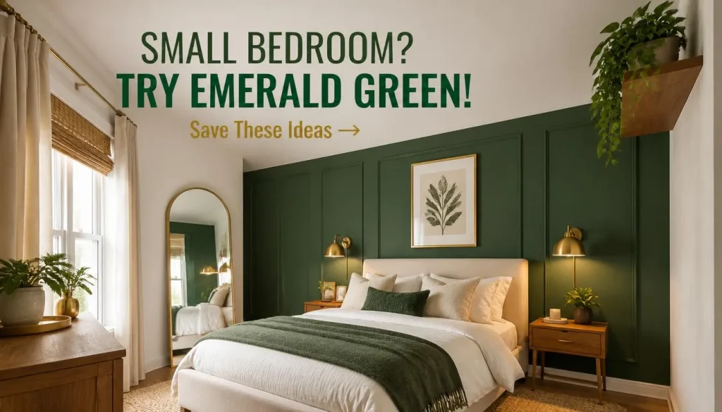How to Use Emerald Green in a Small Bedroom
