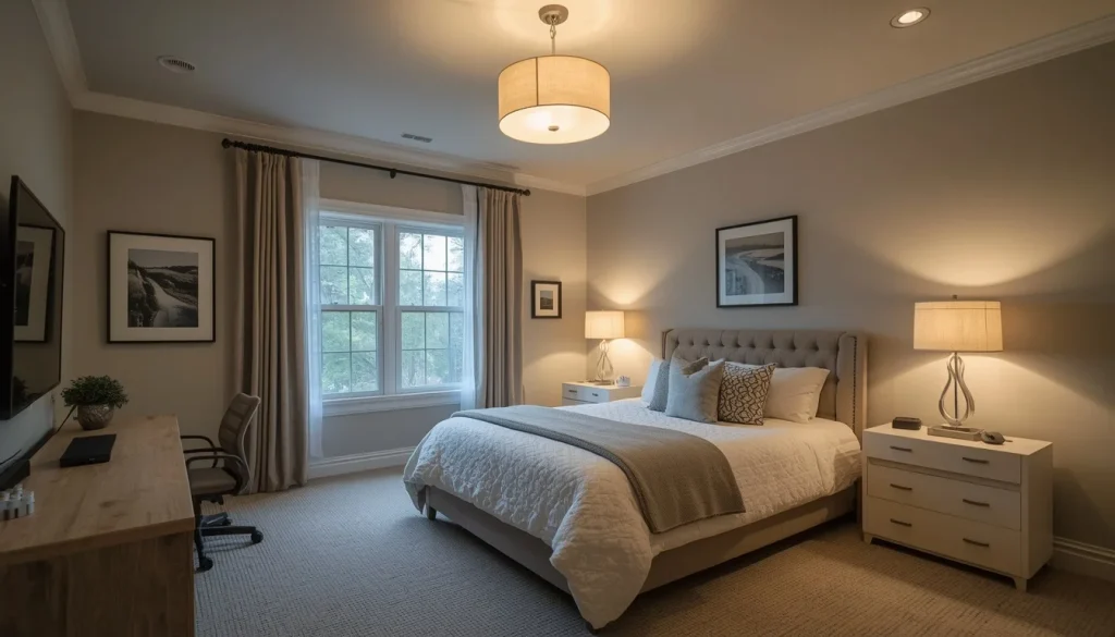 Layer the Bedroom Lighting