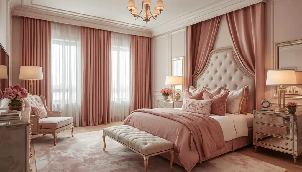 Luxury Pink Teenage Bedroom