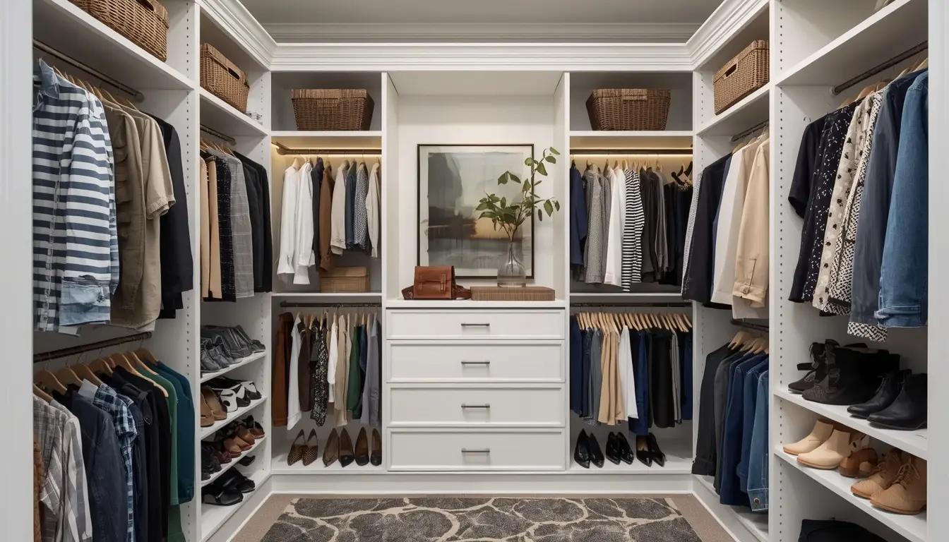 Maximize Storage With a U-Shaped Closet