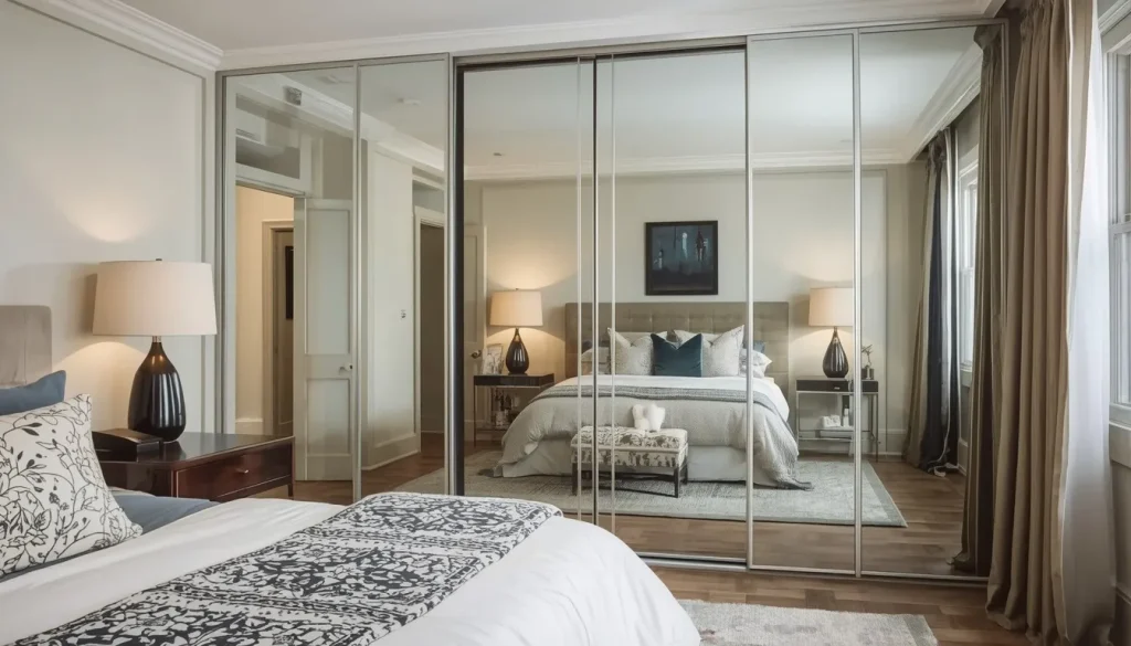 Mirrored Closet Doors