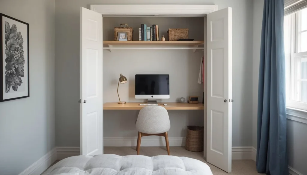 Small Bedroom Closet Office
