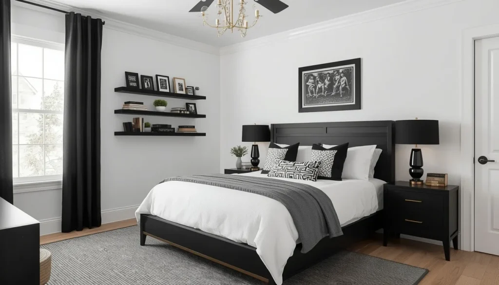 White Walls and Black Accents