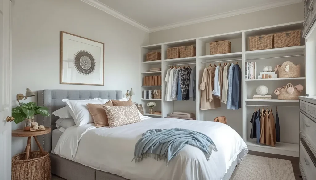 Turn an Empty Bedroom Corner Into a Closet