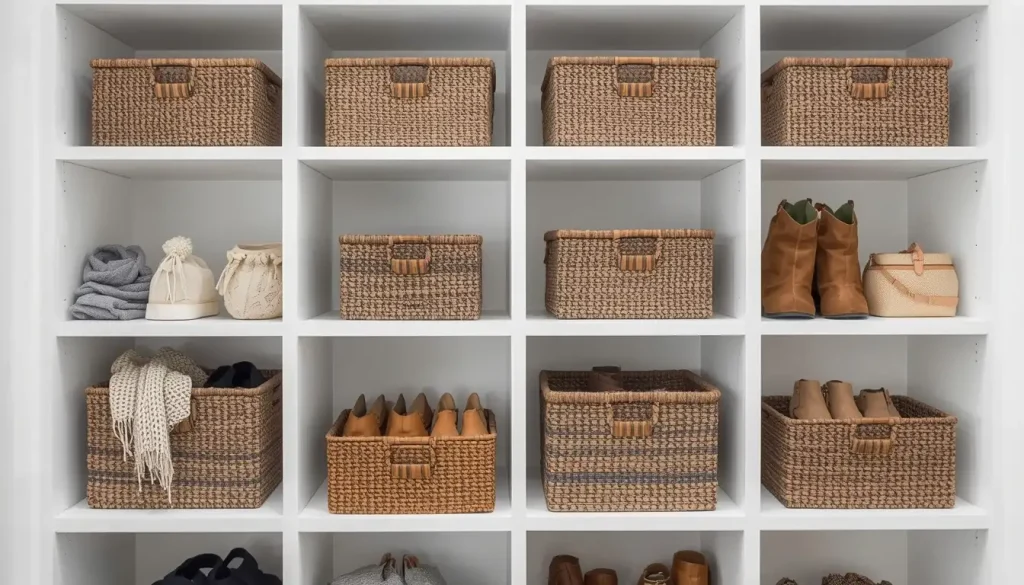 Use Baskets and Storage Boxes